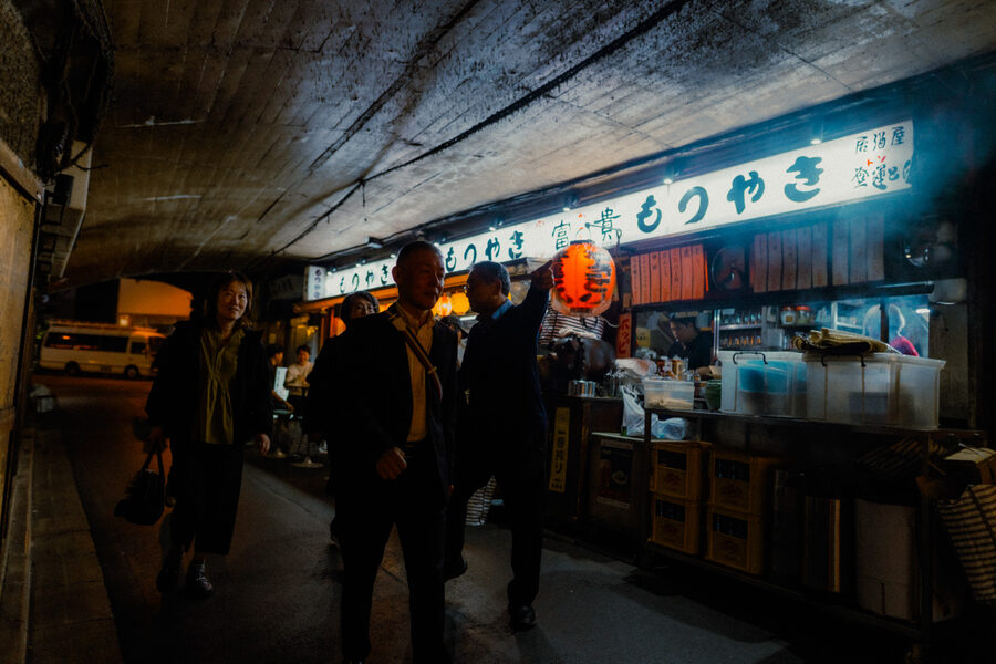 Mercato serale, street photography a Tokyo