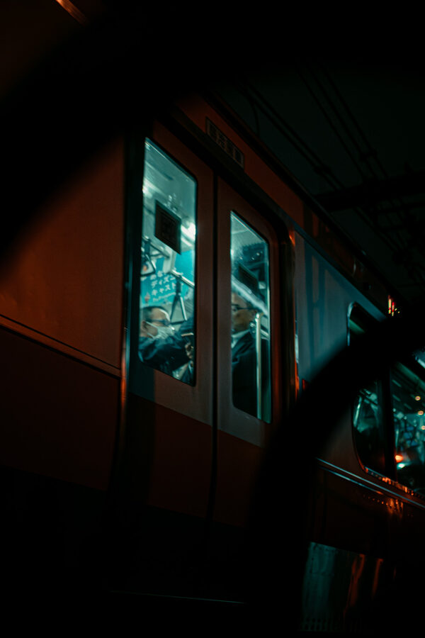 Finestra del treno, street photography a Tokyo