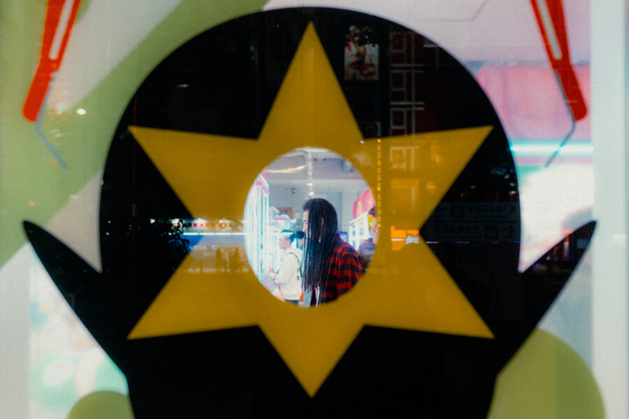 Stella nel vetro, street photography a Tokyo