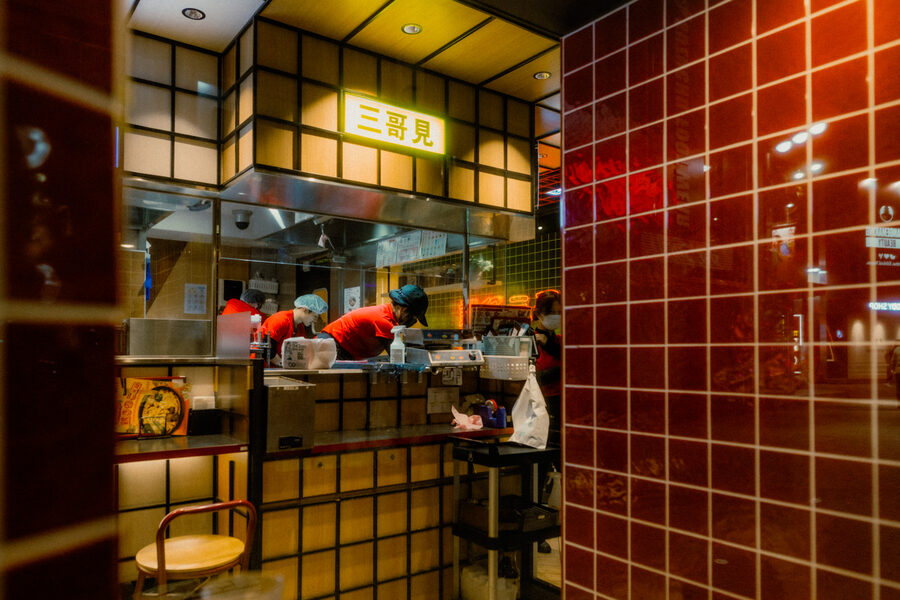 Ristorante a quadri, street photography a Tokyo
