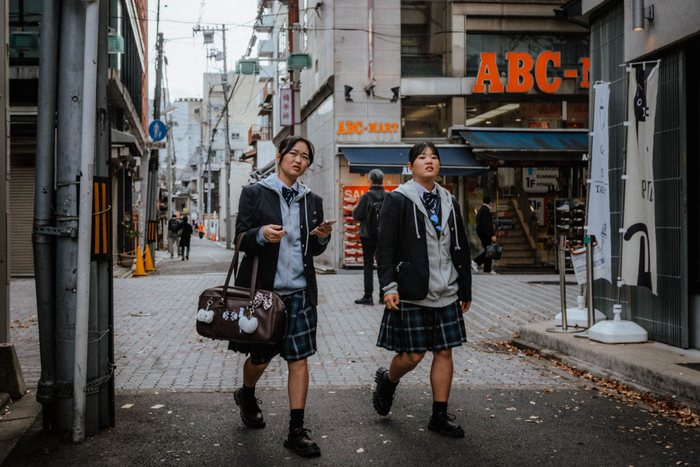 Kyoto distributore bevande vicolo, fotografia di viaggio e street photography in Giappone