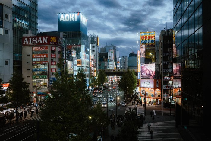 Osaka bancarella cuoco vicolo, fotografia di viaggio e street photography in Giappone