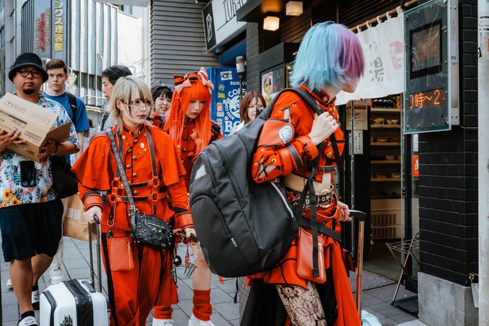 Tokyo kart rosso viale, fotografia di viaggio e street photography in Giappone