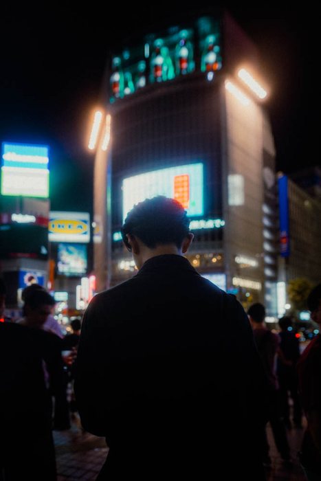 Tokyo strada lanterne ristoranti, fotografia di viaggio e street photography in Giappone