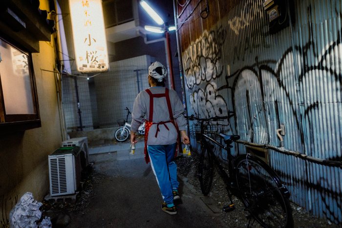 Yokohama folla strada commerciale, fotografia di viaggio e street photography in Giappone