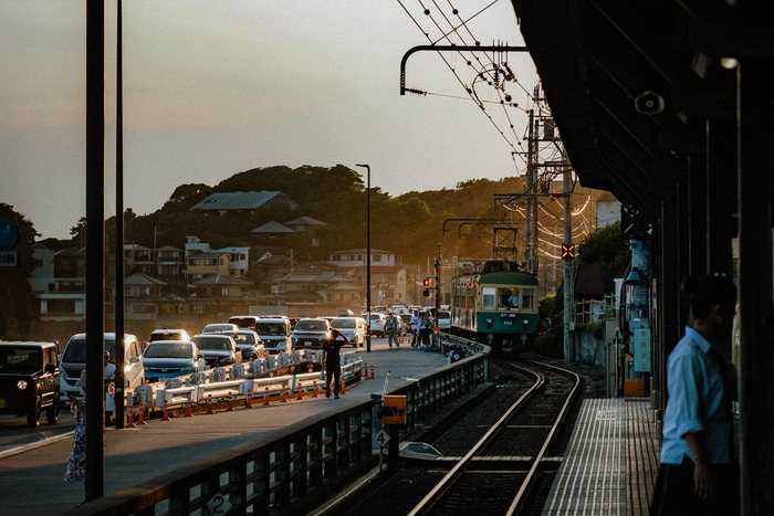 Yokohama insegna verticale citta, fotografia di viaggio e street photography in Giappone