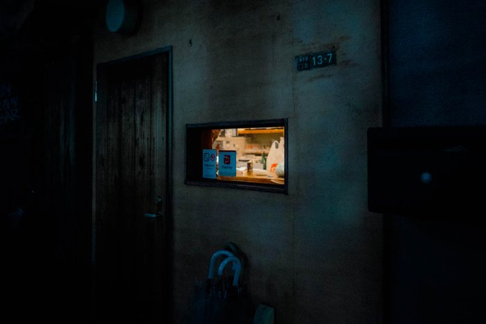 Yokohama ristorante vicolo notte, fotografia di viaggio e street photography in Giappone